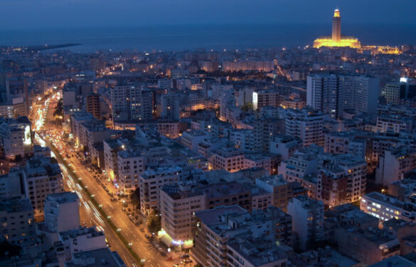 casablanca city by night